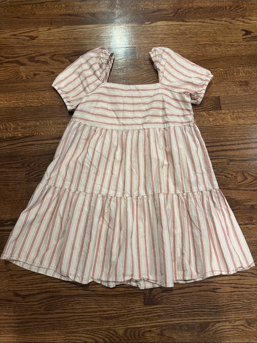 LOFT 100% Cotton Stripped Mini Dress in Size 4
